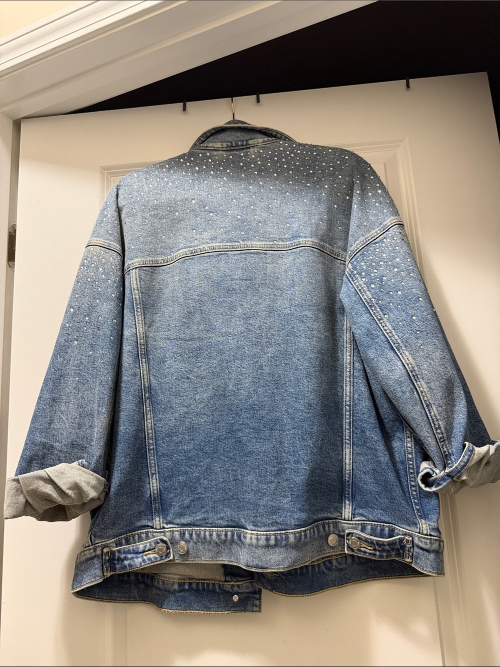 PINK Victoria's Secret Light Blue Denim Jacket - Picture 6 of 12